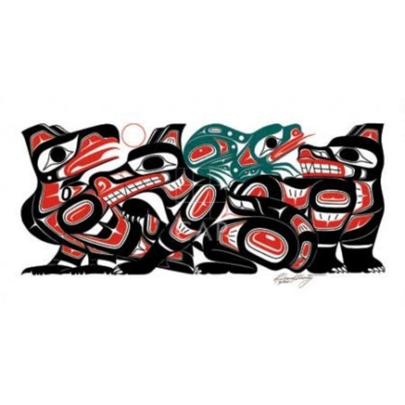 Raven, Frog, Bear & Wolf