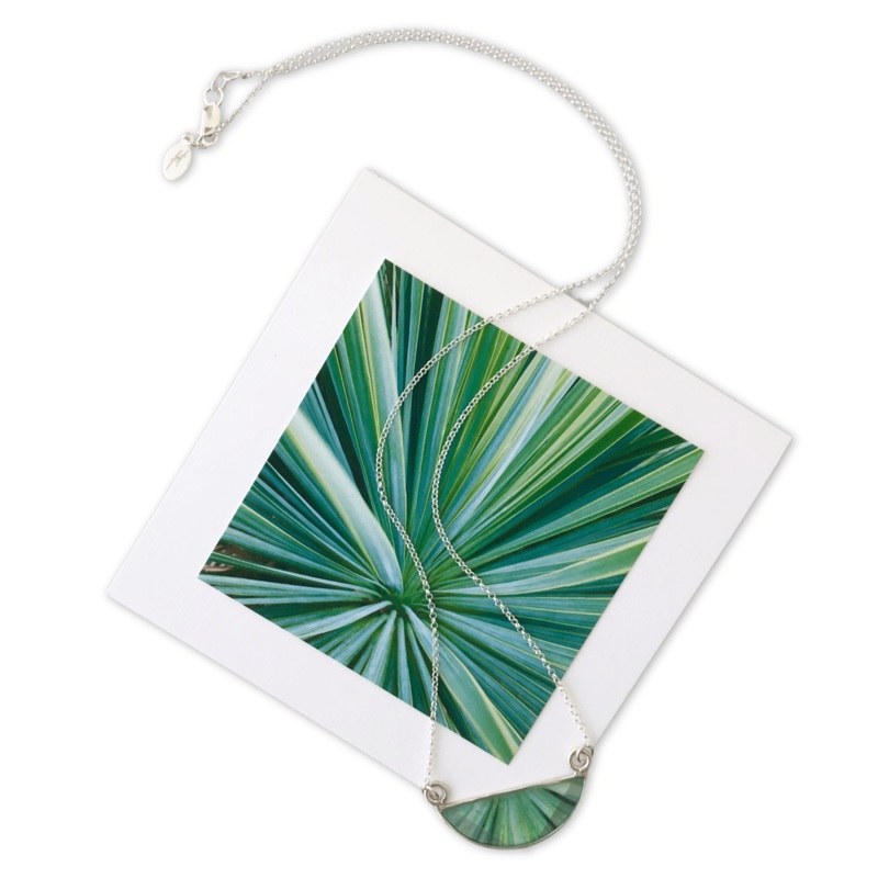 Leave Paradise Semi Circle Necklace