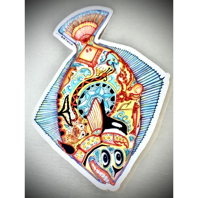 Halibut Sticker