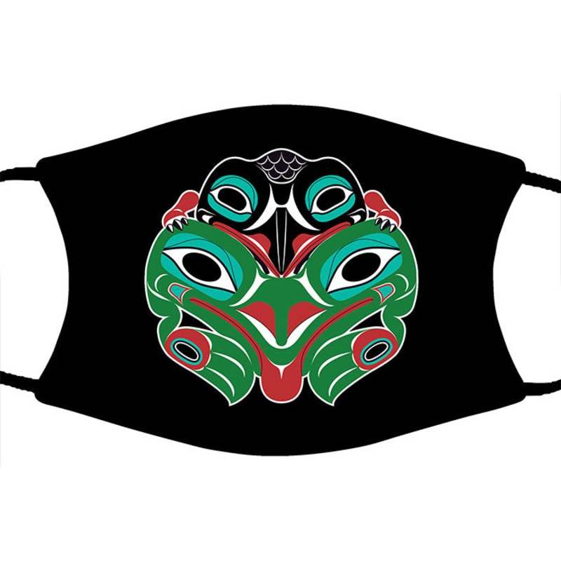 Raven Frog Face Mask