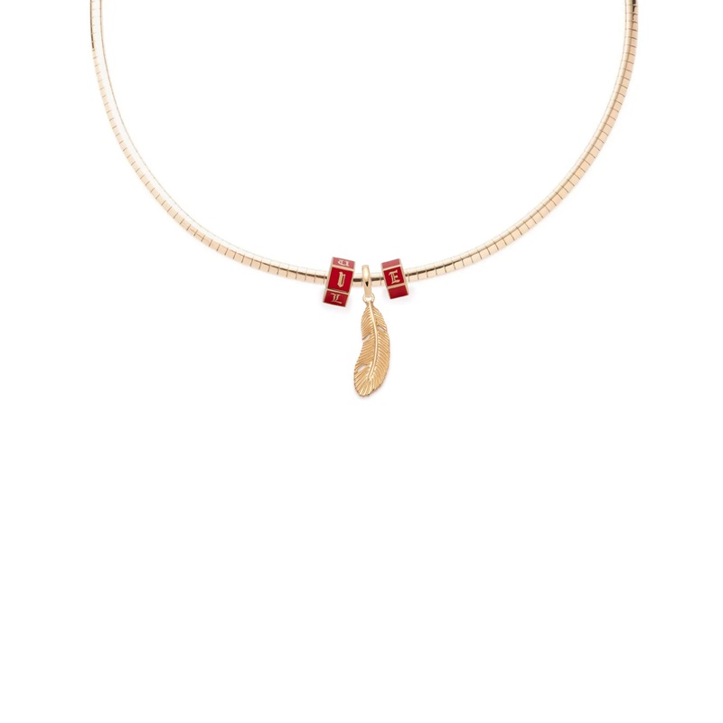 Vivacity Sleek Collar Story : in Yellow Gold with Diamonds