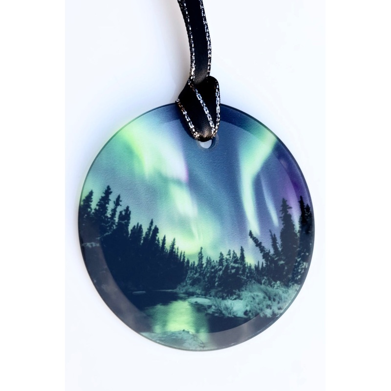 Winter’s Tranquility Glass Ornament