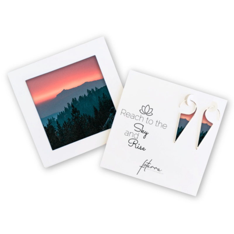 Sierra Sunset Triangle Earrings