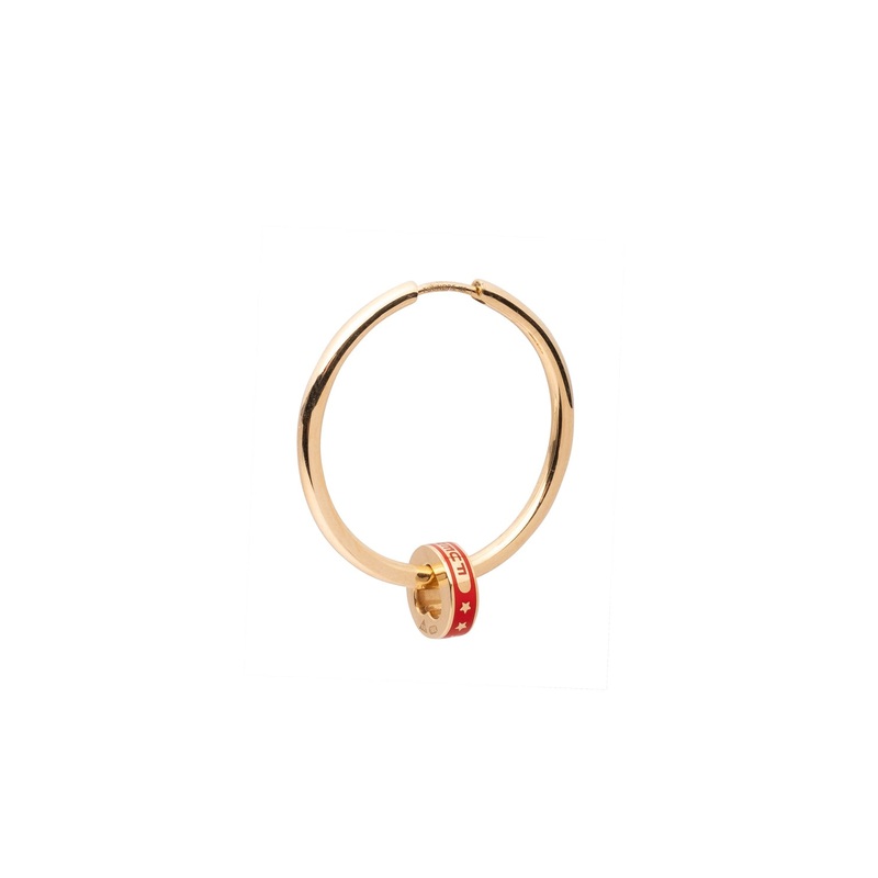 Strength Heart Beat : Oversized Hoop Earring 30mm