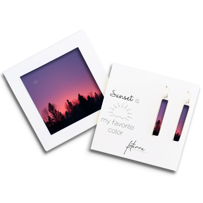 Winter Glow Bar Earrings