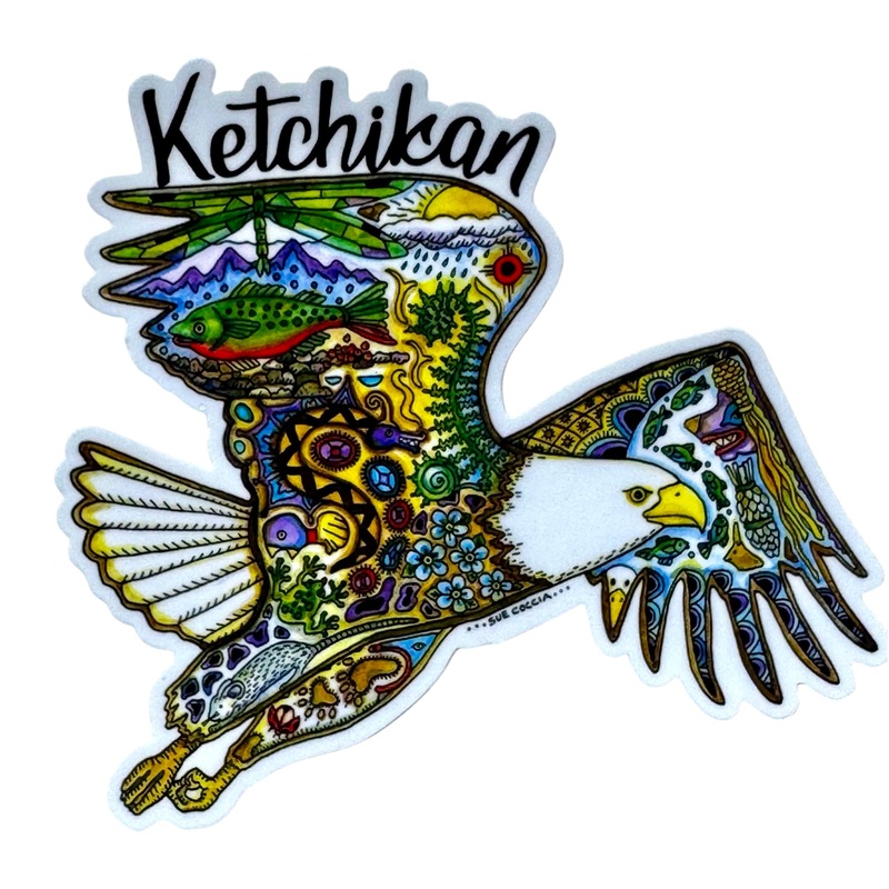 Ketchikan Bald Eagle Sticker