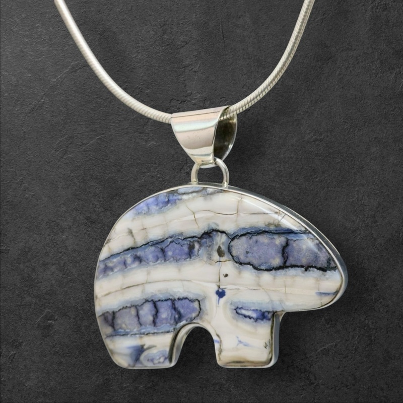 Mammoth Tooth Bear Pendant