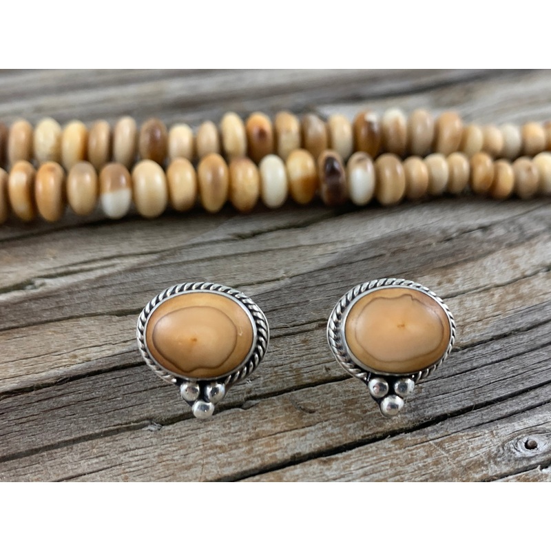 Walrus Ivory Post Earrings